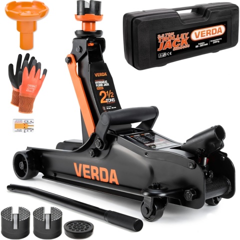 Verda Wagenheber 2,5t Rangierwagenheber 85 - 365 mm mit Tragekoffer SN10668
