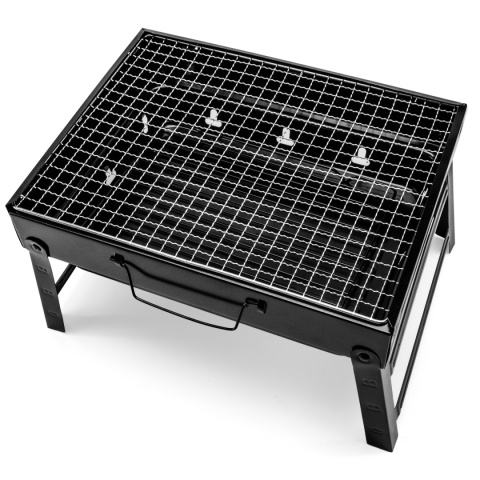Verda Holzkohlegrill klappbar – Tragbarer Camping Tischgrill 36 × 27 cm
