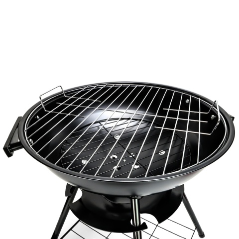 Verda Kugelgrill 72 cm mit Deckel – Holzkohle Grillwagen für Garten SN2040G