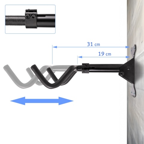 Verda Fahrrad Wandhalterung Klappbar, bis 30kg Tragfähigkeit, Fahrradhalterung Wand