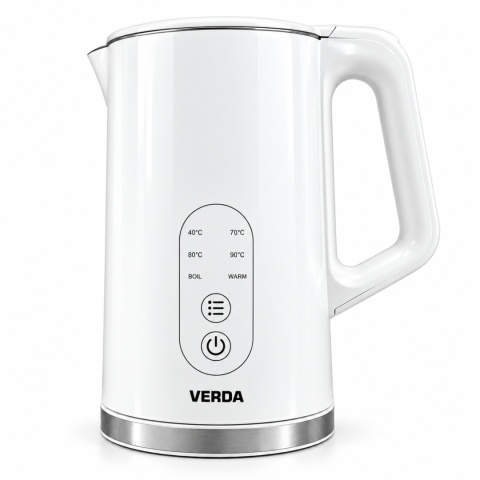Verda Wasserkocher Mit Temperaturregler 1,7L 2200W mit Kalkfilter SN0617L-15