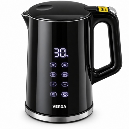 Verda Wasserkocher aus Glas 1,8L 2200W mit Kalkfilter SN0618L