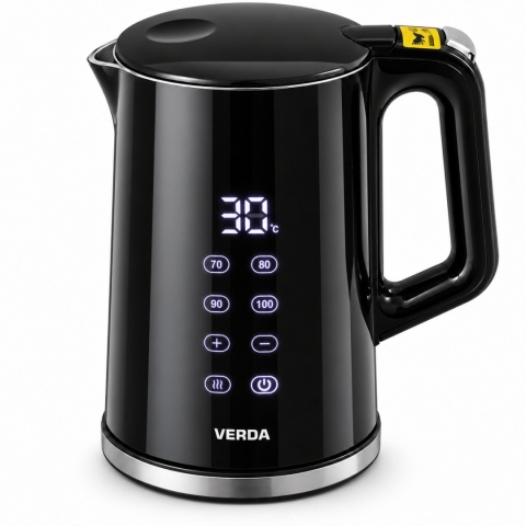 Verda Wasserkocher Mit Temperaturregler 1,7L 2200W mit Kalkfilter 100% BPA FREI SN0617L-13